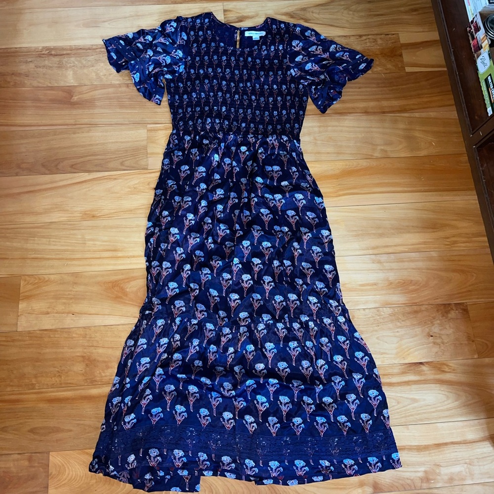 April Cornell Floral Navy Dress in Small